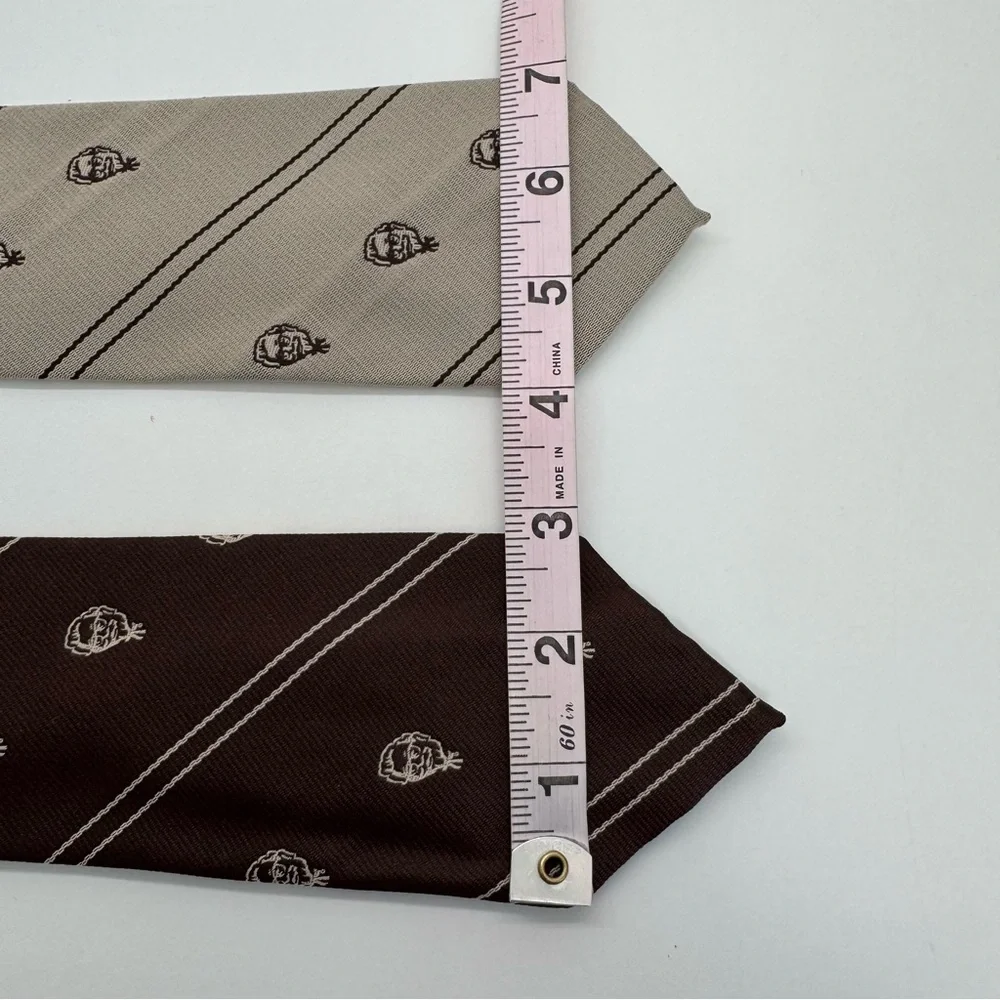 Vintage Wasserstorm Kentucky Fried Chicken Colonel Sanders Set 2 Neck Ties KFC